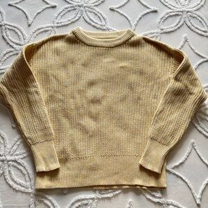 Universal Thread 100% Cotton Yellow Crew Neck Sweater Size Small Confetti